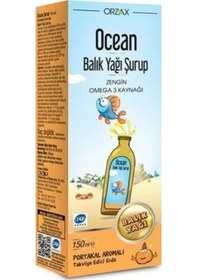 Resim Ocean Balık Yağı Portakal Aromalı Şurup 150 Ml 