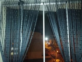 Resim KÜÇÜK PUANLI MODEL ANTRASİT RENK İP PERDE HAZIR İP PERDE 300 * 270 