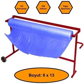 Resim 160 Micron Mavi Naylon Örtü, 8x13 Metre 