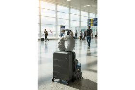 Resim Miniso Sevimli Hayvan Serisi Uyku Gözlüklü Hafızalı Boyun Yastığı 