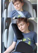 Resim Araba Emniyet Kemeri Yastığı Oto Kemer Küçültme Seti Çocuk Baş Boyun Yastığı Kemer Daraltıcı 2li Set 