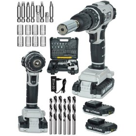 Resim Mager Germany Thechınolgy 58 Watt Şarjlı Vidalama Matkap Ve Gator Soket Grey 