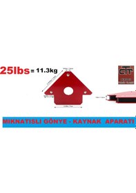 Resim Mıknatıslı Kaynak Gönyesi 2 Adet Manyetik Açılı Kaynak Tutucu N11.39616 