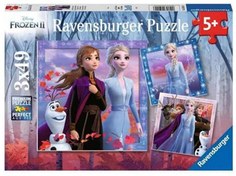Resim Ravensburger 3x49 Parça Puzzle Walt Disney Frozen 2 050116 