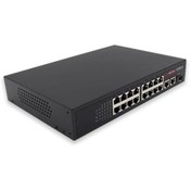 Resim WELLBOX 16+2 POE SWITCH 16 PORT +2 Uplink 100Mbit 