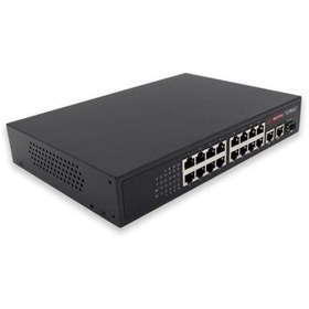 Resim WELLBOX 16+2 POE SWITCH 16 PORT +2 Uplink 100Mbit 