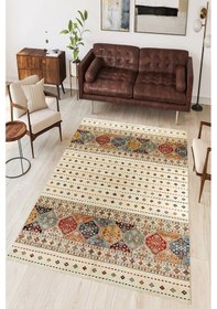 Resim Eliana Home Dijital Baskı Yıkanabilir Kaymaz Taban Salon Halısı Ve Yolluk Rvg0949-fnl198 Bej 