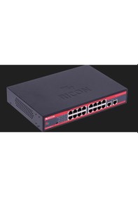 Resim Ricon RSB1623FEP-U 16 Port Ethernet Power Over Ethernet Unmanaged Switch 