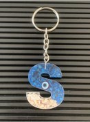 Resim GultekinShop Epoksi Nazar Boncuklu S Harfi Hediyelik Harf Anahtarlık 