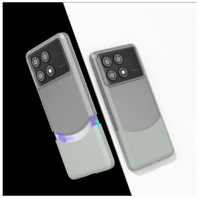Resim Poco X6 Pro Kılıf Mıknatıslı Hgea Duble Kapak - Gri Gri 