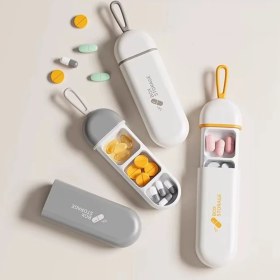 Resim 3 Bölmeli Taşınabilir Seyahat Tipi Hap Saklama Kutusu Ilaç Saklama Kutusu 