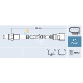 Resim Fae 95860613700 LAMBDA SENSÖRÜ VAG A3 A4 A6 GO5-6 JET3-4 PAS M.BENZ 212 03- FAE-77900 
