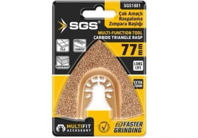 Resim Sgs Multı-Tools Kesici ve Raspalama Zımpara Başlığı Karbür 77 mm 