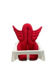 Resim Pamuk Atölyesi Antilop Melek Kanatlı Küçük Mama Sandalyesi Minderi - Kırmızı 