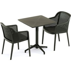 Resim Bintaşmobilya Siyah Bahçe Masa Sandalye Takımı (430529994) Siyah 