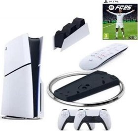 Resim Playstation 5 Slim Cd + 2. Ps5 Kol + Dikey Stand + Sarj istasyonu + Medya Kumandası+ Fc25 