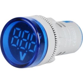 Resim Xkoren 22 mm 24-550V Led'li Mavi Voltmetre (10 Adet) 