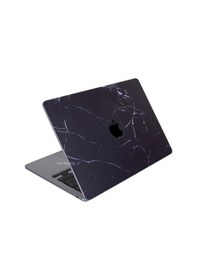Resim Apple Uyumlu MacBook Pro Kılıf 13inç M1-m2 Koruyucu Sticker Laptop Kaplama A2338 İle Marble14 Siyah 