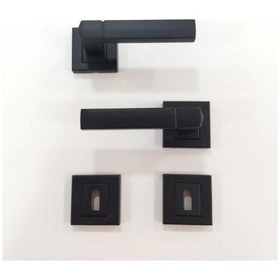 Resim Sofuoğlu Polat Mat Siyah Rozetli Kapı Kolu Oda 