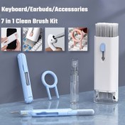 Resim Paranın harika bir değeri! 7'li Elektronik Temizlik Seti - Taşınabilir Temizlik Seti, for Airpods Laptop, Klavye, Mobil Telefon için, for Ipad Bilgisayar Ekranı/Klavye/ Kulaklıklar/BT Kulaklıklar için Sprey Olmayan Sıvı! Taşınması Kolay! Bilgisayar İşletmecileri için İlk Seçenek!! 