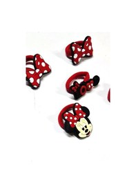Resim Minnie Lastikli Toka 5 Adet Kırmızı 