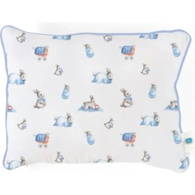 Resim Deux LAPINS%100 Pamuk Müslin Bebek Yastığı, 35X45 cm Bebe Lapin 