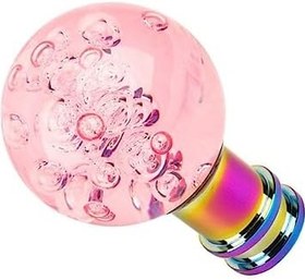 Resim ULTECHNOVO Araba Için Manuel Vites Topuzu Akrilik Kristal Kabarcık Evrensel Uyumluluk M8/m10 Araba Aksesuarı 