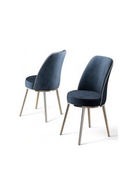 Resim Canisa Pefa Serisi 6 Adet Antrasit Mutfak Sandalyesi Krom Kaplama Metal Ayak 1. Sınıf Babyface Kumaş Sandalye Antrasit Ayaklar Krom 