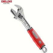 Resim DELIXI ELEKTRİK 20.32cm Ayarlanabilir Anahtar - Kaymaz Tutuşlu Cr-V Dövme Karbon Çelik, Daha Büyük Kaldıraç için Hilal Pro Sap, Güvenli Bağlama için Kilitleme Mekanizması, Profesyonel Araç | Hilal Sap | Yüksek Kaliteli Çelik 