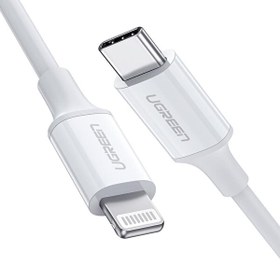 Resim Ugreen USB Type-C Lightning Beyaz Şarj Kablosu Ugreen