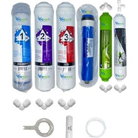 Resim Pemax Water Solutions Kapalı Kasa Su Arıtma Cihazlarına STD 6'lı ReVerse Osmosis Mebran Alkali-Gümüş İyon Tatlandırıcı 