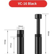 Resim Goldenqian Grafik Kartı Gpu Tutucu Ayarlanabilir Teleskopik Döner Vida Metal Manyetik Kaymaz Destek Dikey Gpu Ekran Kartı Braketi Black M Black M 