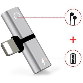 Resim Concord Iphone 7-8-x-pro-11- Xmax-xr Kulaklık Ve Şarj Girişi Çoklayıcı Lightning Adaptör Aynı Uçlu 