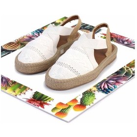 Resim Bambi Beyaz Kadın Espadril K01937050082 Beyaz 