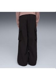 Resim Puma Relaxed Woven Cargo Çocuk Siyah Pantolon 634520 Siyah 