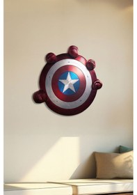 Resim Kaptan Amerika Kalkanı Metal Tablo 
