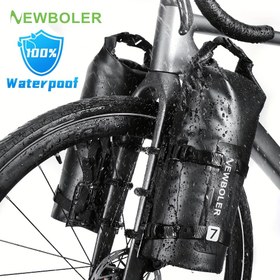 Resim YENİBOLER 3L/7L Elektrikli Scooter Bisiklet Ön Kolu Çantası - Dayanıklı Su Geçirmez Ağ Depolama ile Güvenli Kayışlar, Delme Gerektirmeyen Kurulum ile Güvenli Seyahat ve Seyahat Kullanımı, Scooter Çantası, Şık Tasarım, Sağlam Yapı 