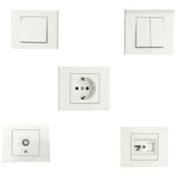 Resim Tenda Ovivo Grano Beyaz Anahtar & Priz Set Çerçeve Dahildir 