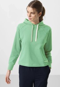 Resim Su Yeşili-lacivert Kapüşonlu Oversize Kadın Eşofman Takım - 95336 Su Yeşili 