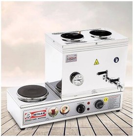 Resim Mizan 30 Lt Elektrikli Pleyt'li Çay&kahve Seti Kazanı Isı Göstergeli 