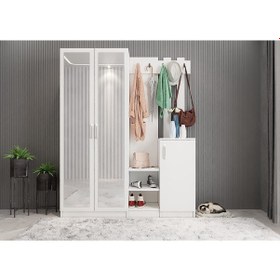 Resim Moon Portmanto Vestiyer Beyaz- 160 cm 