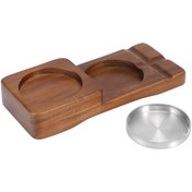 Resim Xindoker Ahşap Whiskey Bardak Tepsisi Ve Puro Tutucu, Ev Ofis Dekoru, Sigara Kumu İle Birleşik, Rustik Stili, Dayanıklı Malzeme, Kolay Temizlenir 