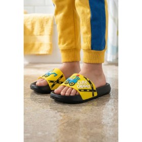Resim Gezer Erkek Çocuk Yazlık PU Ev Banyo Bahçe Plaj Havuz Günlük Terlik 