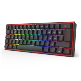 Resim Redragon K616 Fizz Pro Rgb Red Switch 2.4ghz Kablosuz Türkçe Mekanik Oyuncu Klavyesi 
