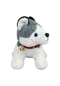 Resim Sevimli Peluş Köpek 40 Cm Uyku Arkadaşim Gri 