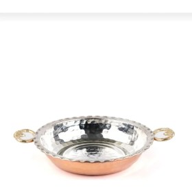 Resim Bakır Tabak Kahvaltılık Çerezlik 6'lı Set Tava Görünümlü 11 cm 