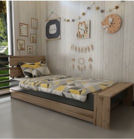 Resim Evbingo İdeal Yavrulu Karyola Tek Kişilik 90x190 Montessori Karyola U30-1 