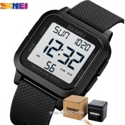 Resim Hanyang Black1 Kutu ile Skmeı Açık Spor Izle Erkekler Alarm Chrono Saat 5bar Su Geçirmez Askeri Saatler LED Ekran Şok Dijital Saat Reloj Hombre (Yurt Dışından) 