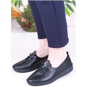 Resim Pepita 42083 Anatomik Rahat Esnek Hakiki Deri Kadın Ayakkabı Siyah 