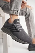 Resim Muggo Couto Garantili Günlük Ortopedik Bağcıklı Çizgili Erkek Sneaker Spor Ayakkabı 